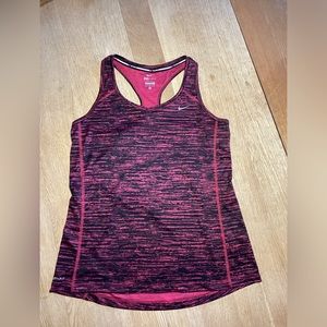 Women’s NIKE DRI-FIT Racer Back Tank Sz Med-Shirt Top Running Yoga Excercise 09